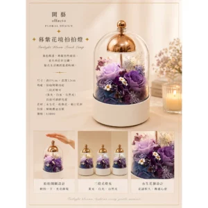 藍調花語拍拍燈/永生擴香花